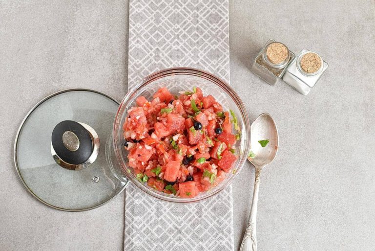 Step 4 - Watermelon Blueberry Salsa