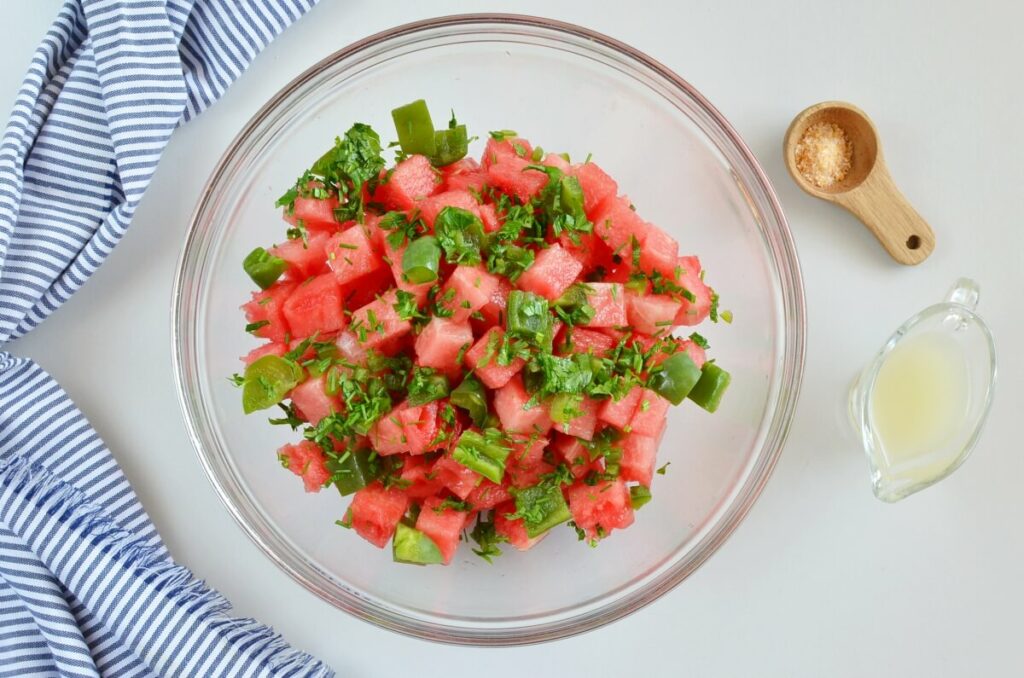 Watermelon Fire and Ice Salsa recipe - step 1