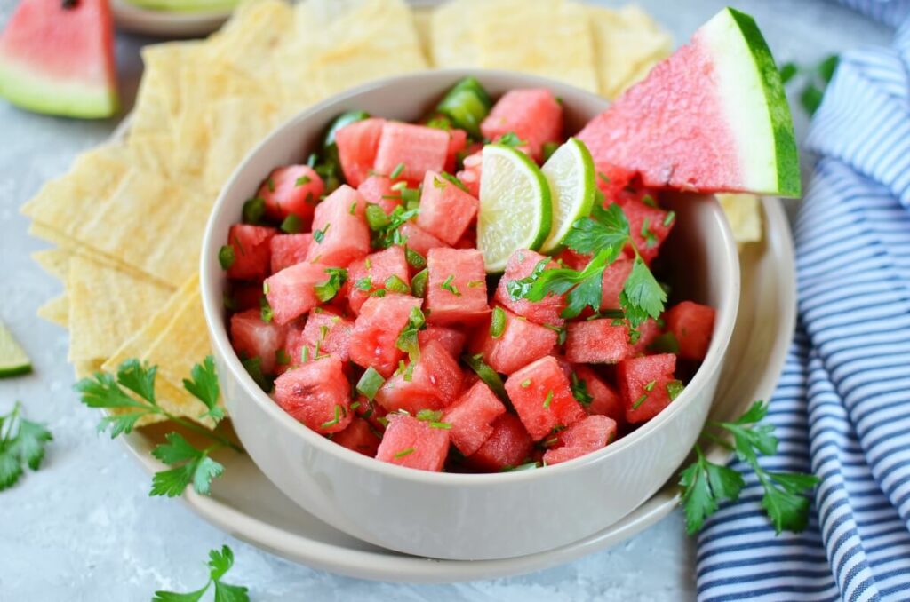 How to serve Watermelon Fire and Ice Salsa