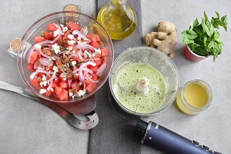 Step 5 - Watermelon Salad with Basil-Ginger Dressing