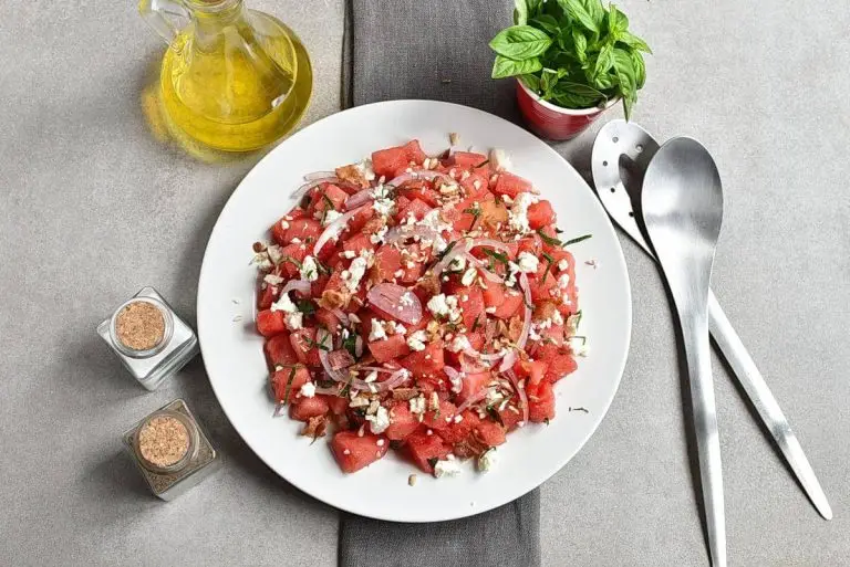 Step 7 - Watermelon Salad with Basil-Ginger Dressing