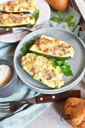 Zucchini Stuffed with Tuna