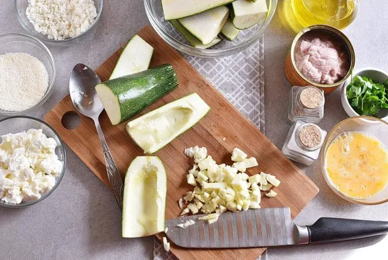 Step 2 - Zucchini Stuffed with Tuna