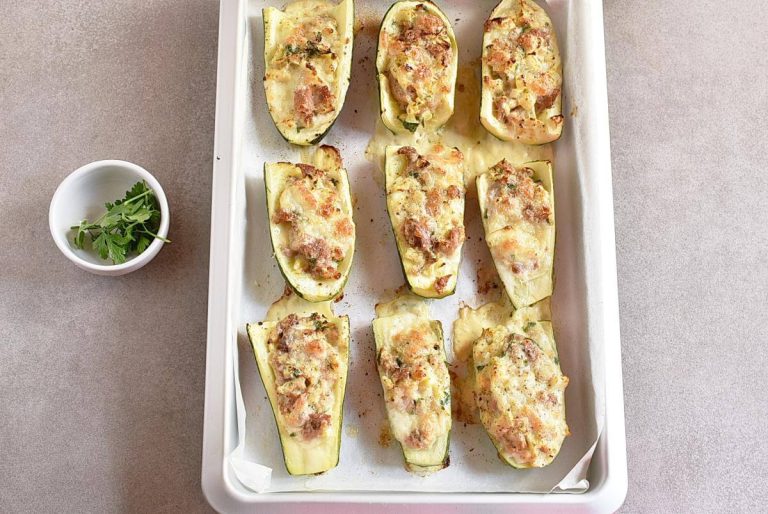 Step 5 - Zucchini Stuffed with Tuna