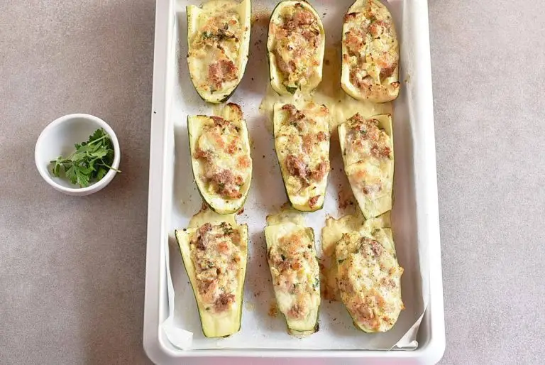 Step 5 - Zucchini Stuffed with Tuna