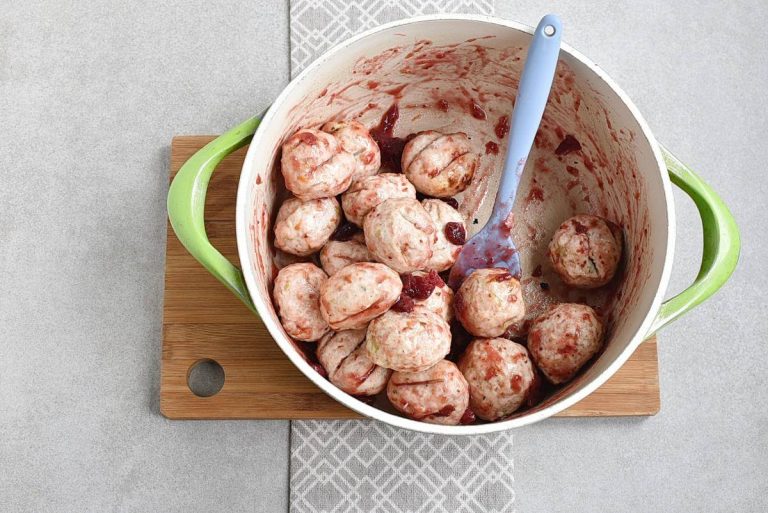 Step 6 - Apple Cranberry Turkey Meatballs