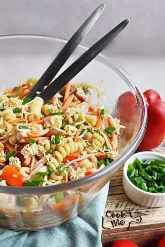 Asian Chicken Crunch Pasta Salad