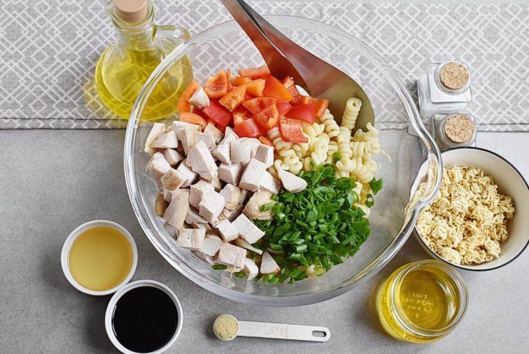 Step 1 - Asian Chicken Crunch Pasta Salad