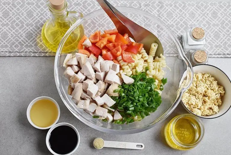 Step 1 - Asian Chicken Crunch Pasta Salad