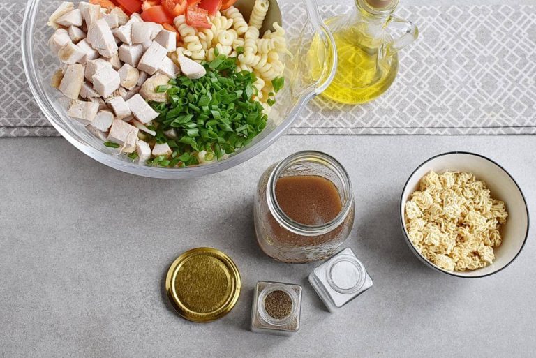 Step 2 - Asian Chicken Crunch Pasta Salad