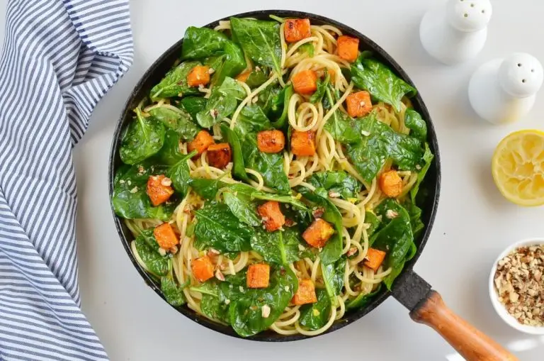 Step 8 - Butternut Squash, Spinach and Walnut Spaghetti