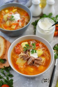 Cabbage Beef Soup