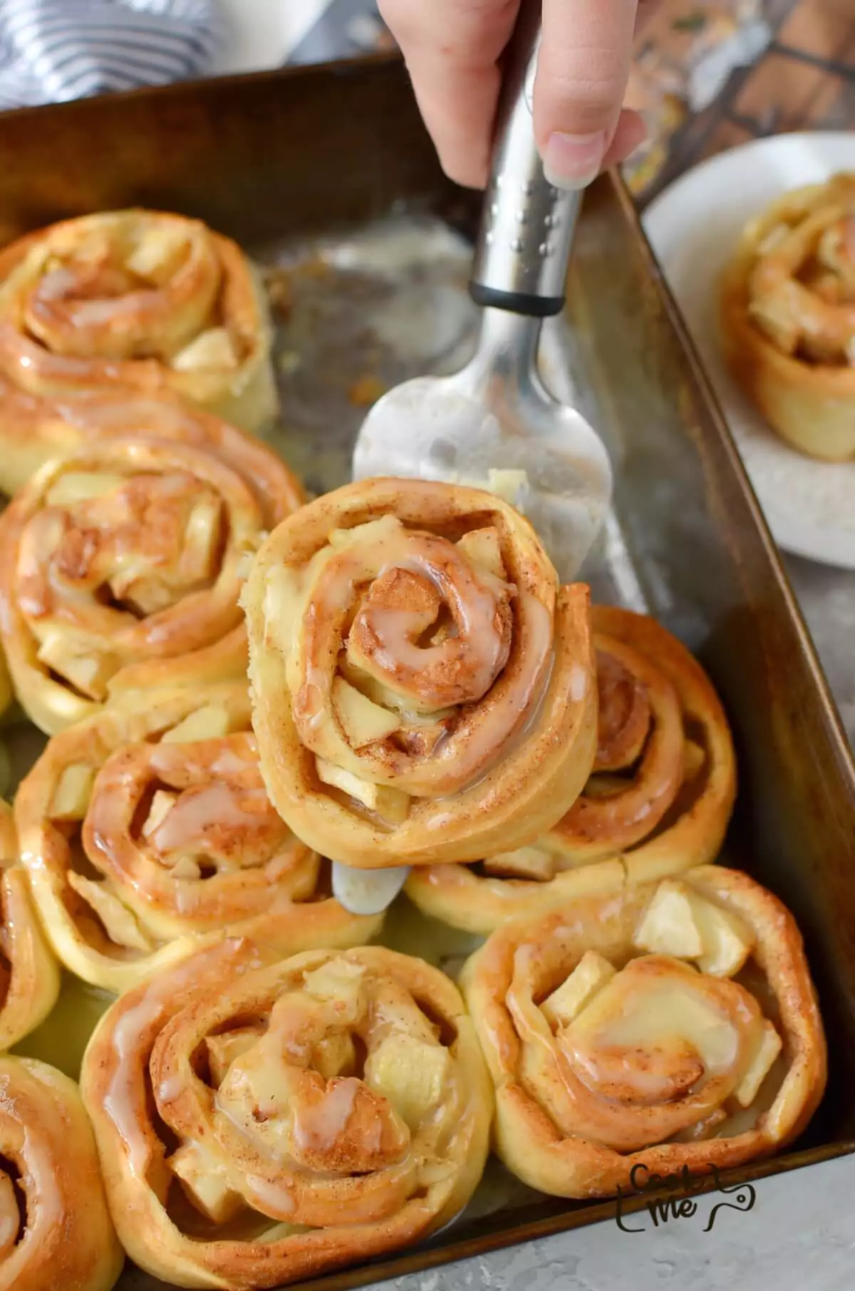 Caramel Apple Cinnamon Rolls