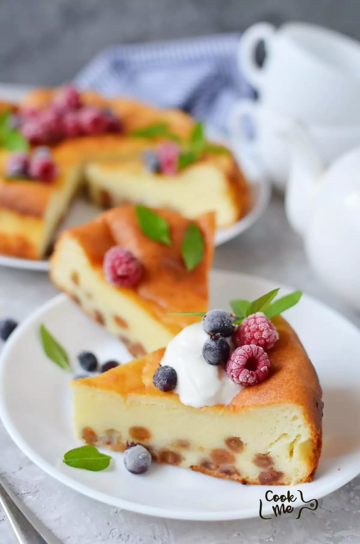 Farmer’s Cheese Cake with Raisins (Zapekanka)