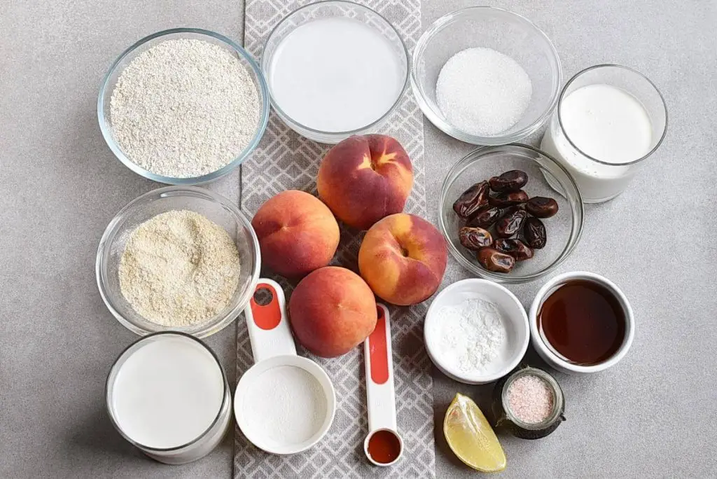 Ingredients for Gluten-Free Pretty Peach Tart