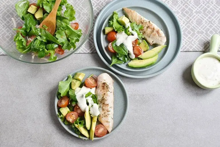 Step 4 - Grilled Chicken Salad with Creamy Dressing