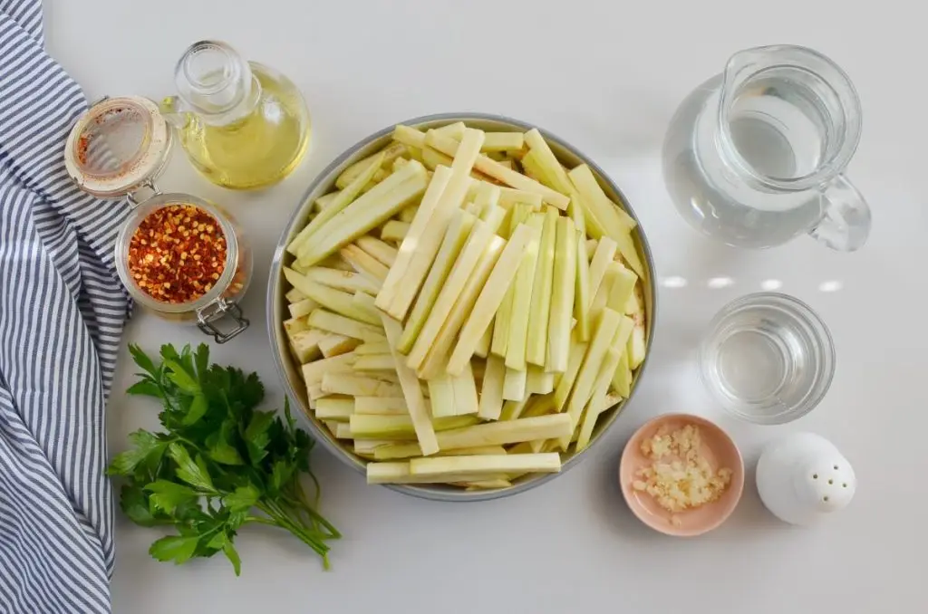 Ingredients for Italian Pickled Eggplant