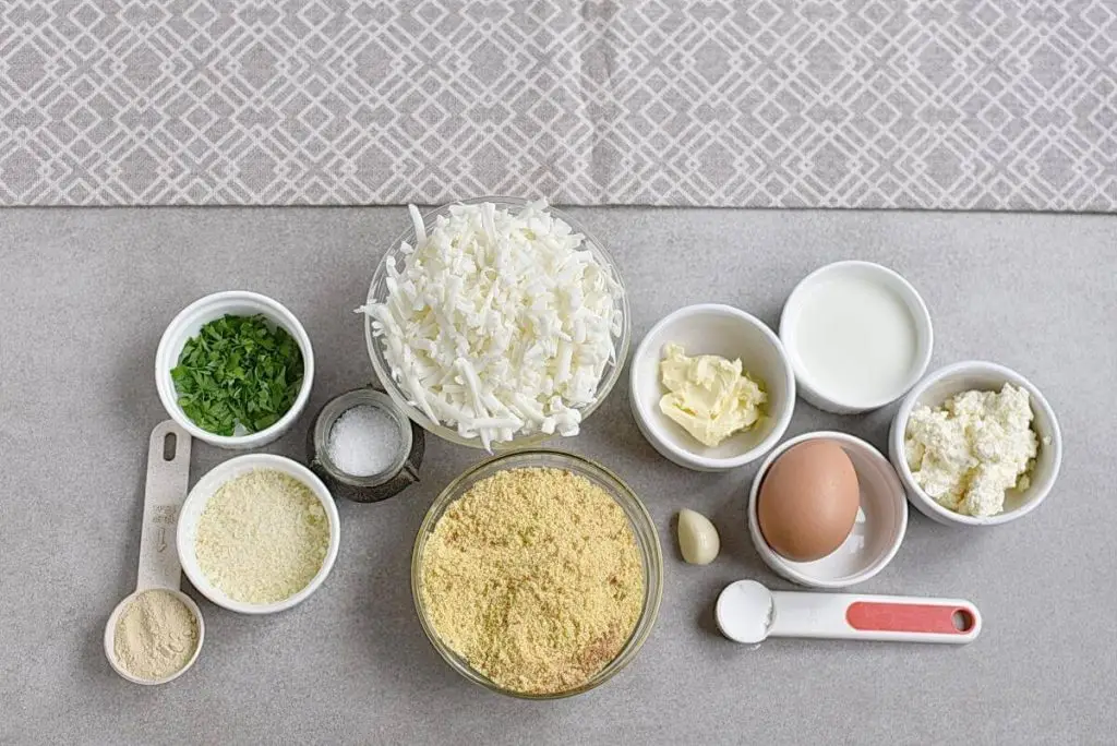 Ingredients for Keto Garlic Bread