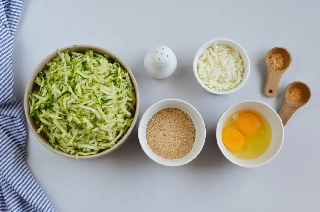 Ingredients for Keto Zucchini Tortillas