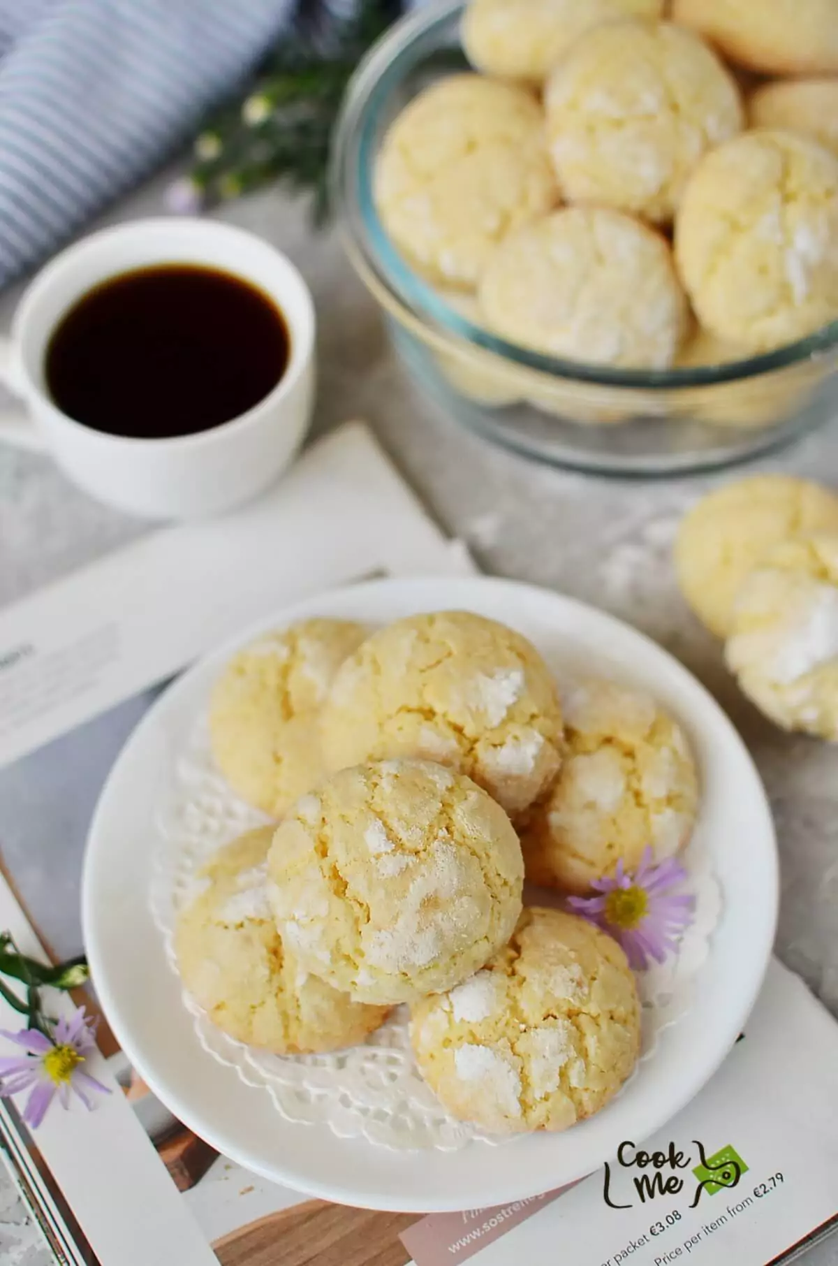 Lemon Crinkle Cookies
