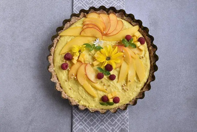 Step 8 - No-Bake Peach and Mango Tart