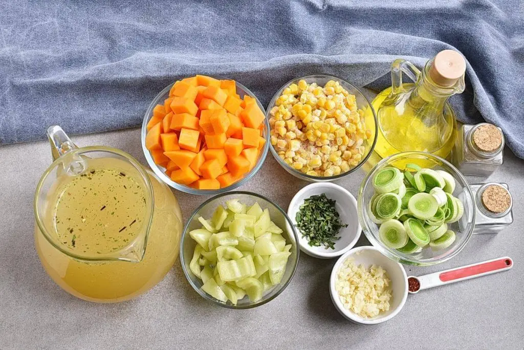 Ingredients for Pumpkin Chowder