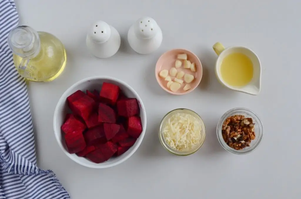 Ingredients for Roasted Beet Pesto
