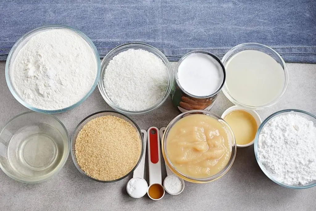 Ingredients for Vegan Coconut Cake