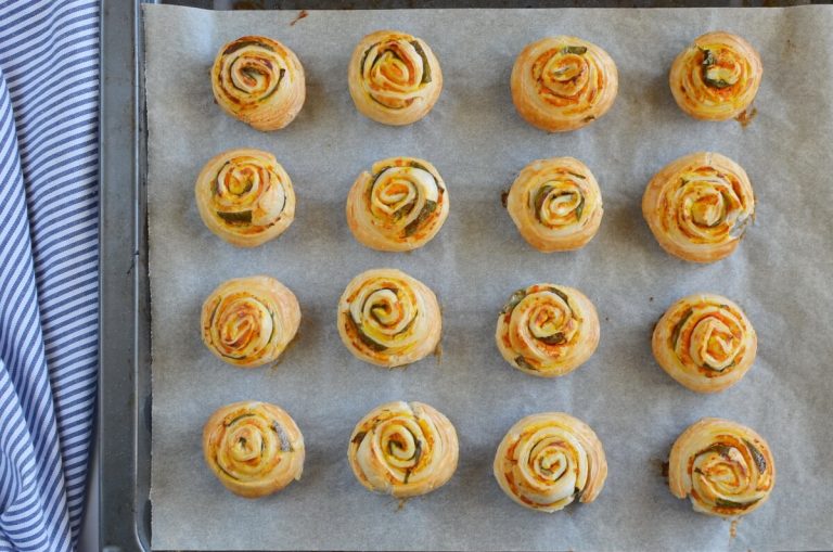 Step 5 - Vegan Pumpkin Basil Pinwheels