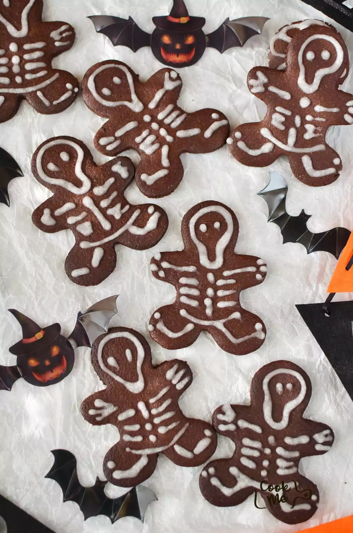 Bittersweet Chocolate Skeleton Cookies