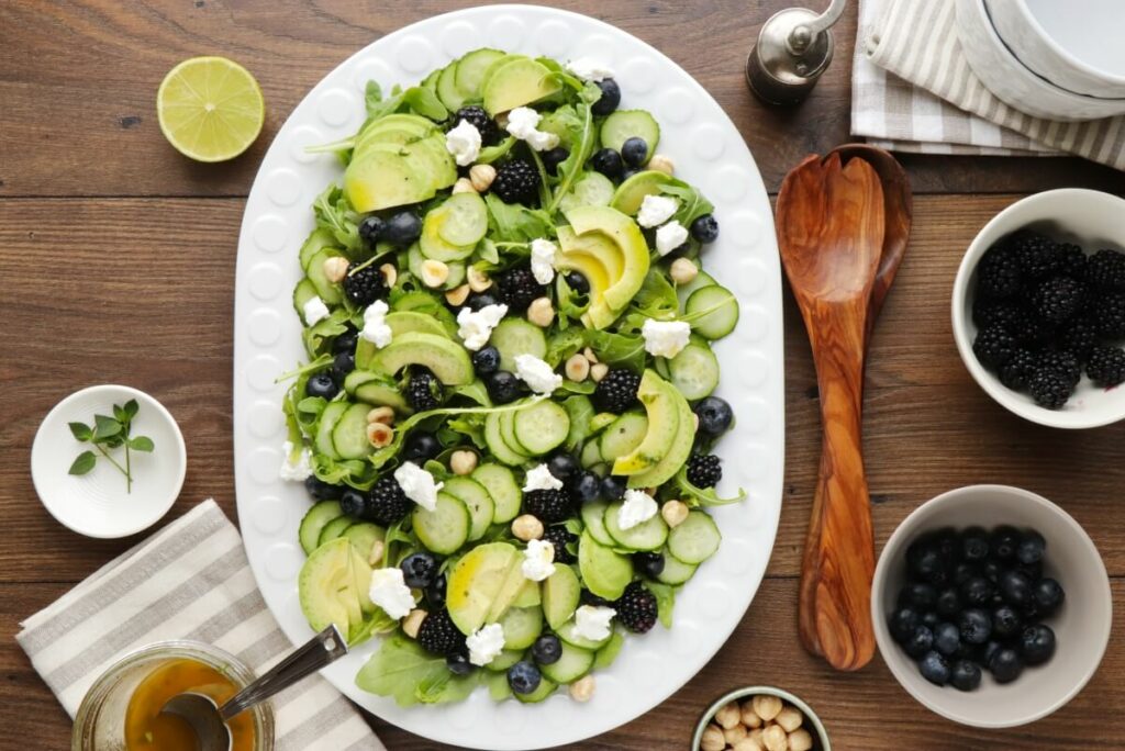 How to serve Blackberry, Avocado and Arugula Salad