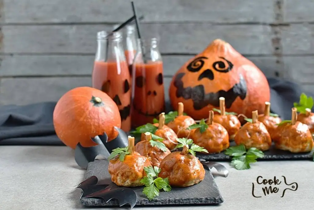 Buffalo Meatball Pumpkins