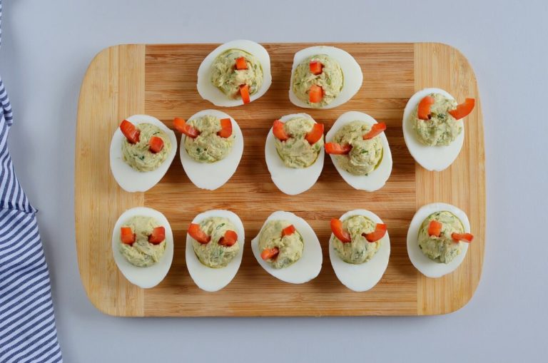 Step 5 - Devilish Avocado Sriracha Deviled Eggs