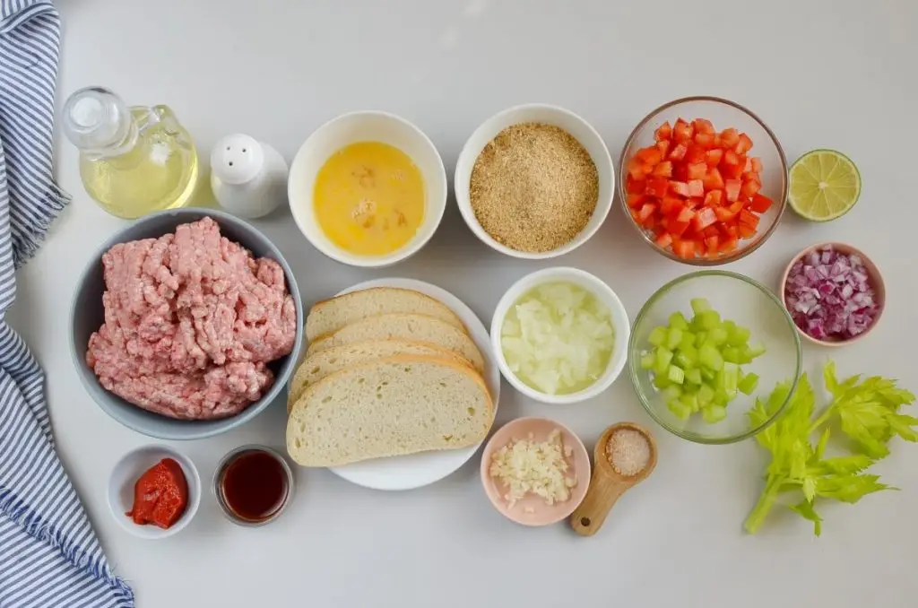 Ingredients for Easy Beef Rissoles with Crunchy Salsa