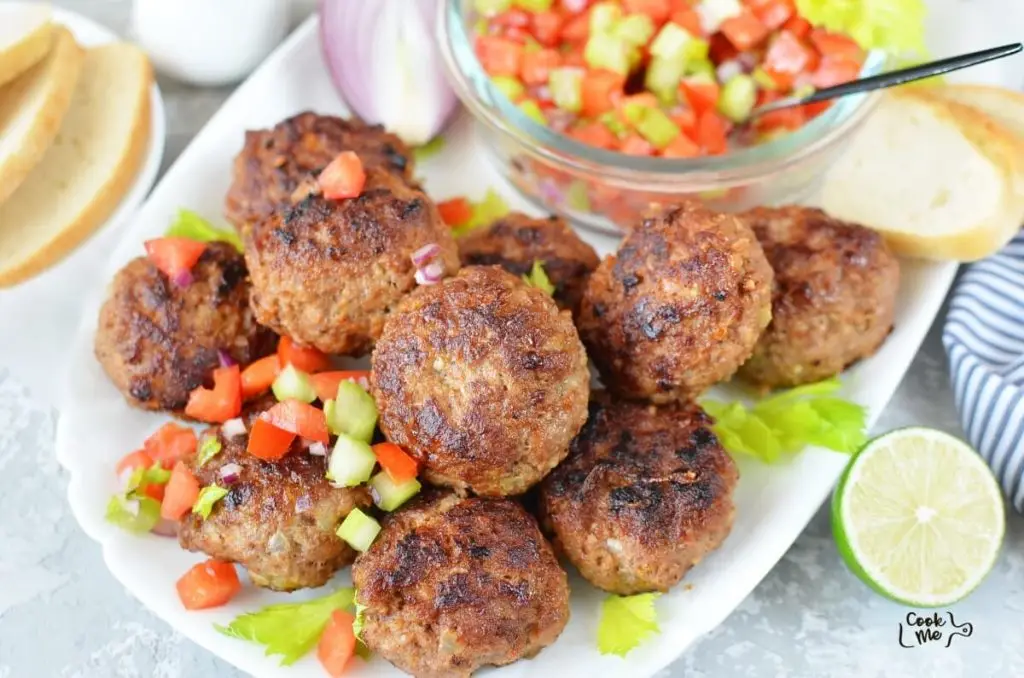 Easy Beef Rissoles with Crunchy Salsa
