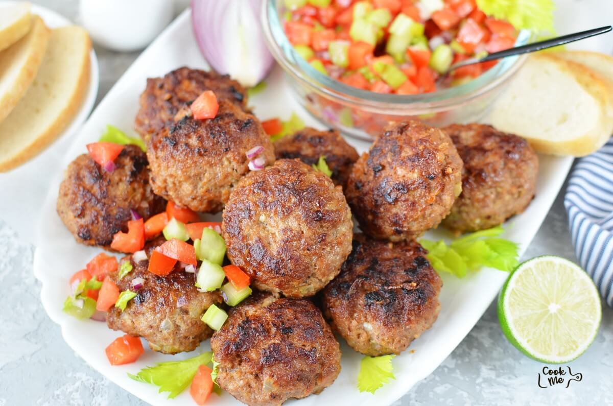 Easy Beef Rissoles with Crunchy Salsa