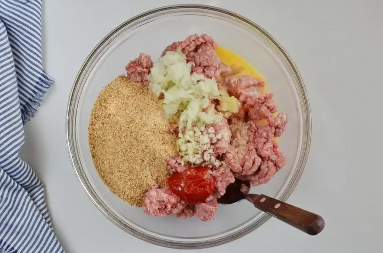 Step 1 - Easy Beef Rissoles with Crunchy Salsa