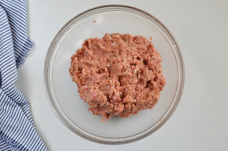 Step 1 - Easy Beef Rissoles with Crunchy Salsa