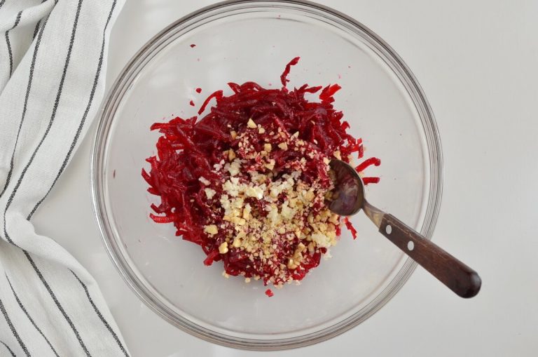Step 8 - Russian Garnet Bracelet Salad