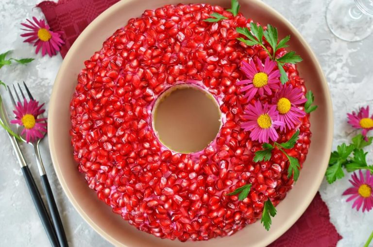 Step 10 - Russian Garnet Bracelet Salad
