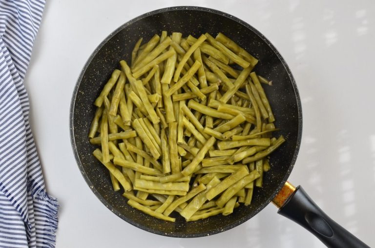 Step 6 - Green Beans Amandine