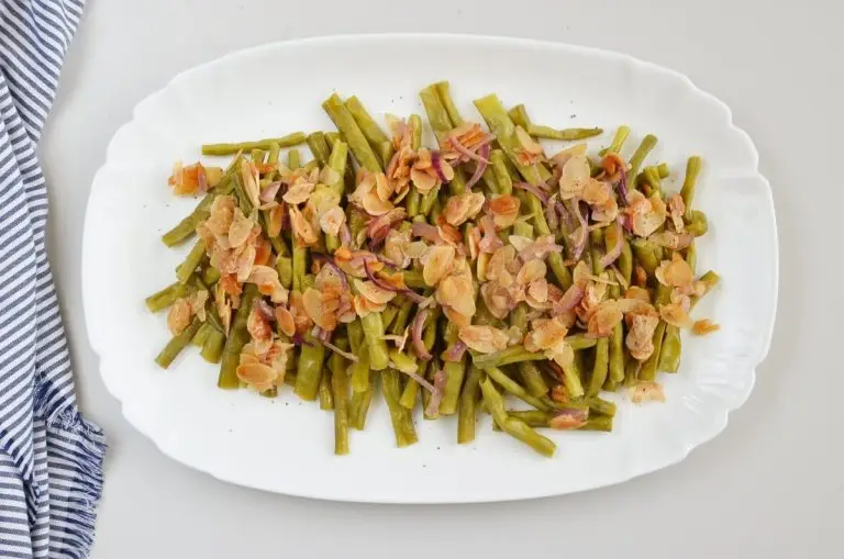 Step 7 - Green Beans Amandine