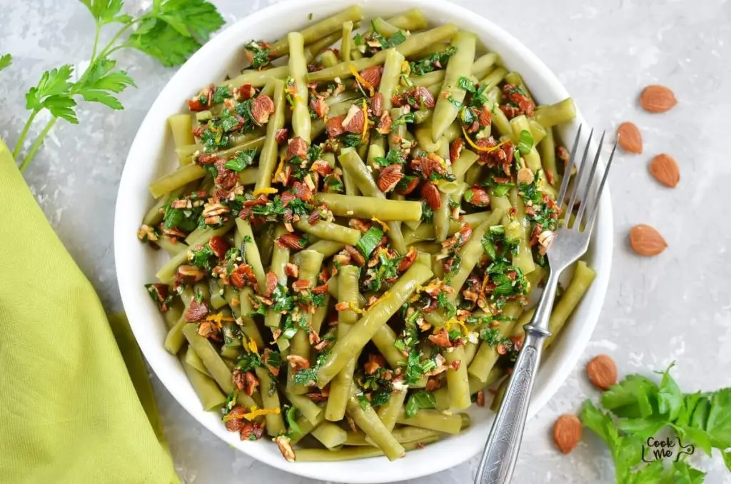 Green Beans with Orange and Almond Gremolata