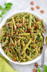 Green Beans with Orange and Almond Gremolata