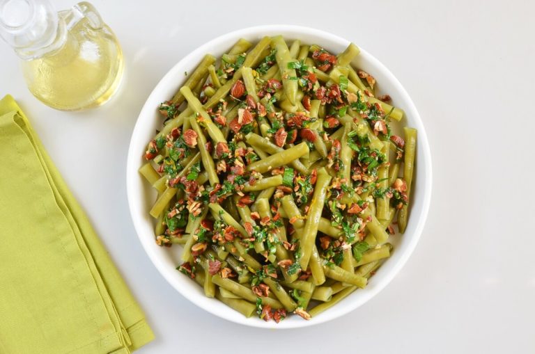 Step 7 - Green Beans with Orange and Almond Gremolata