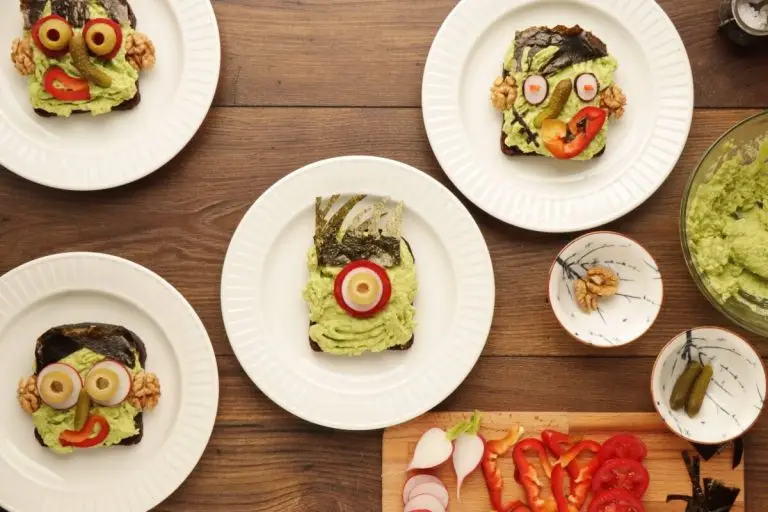 Step 3 - Halloween Avocado Breakfast Toast