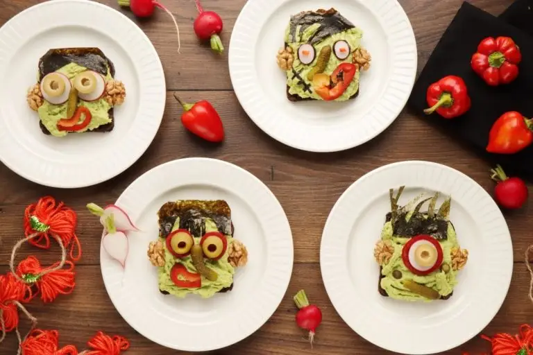 Step 4 - Halloween Avocado Breakfast Toast
