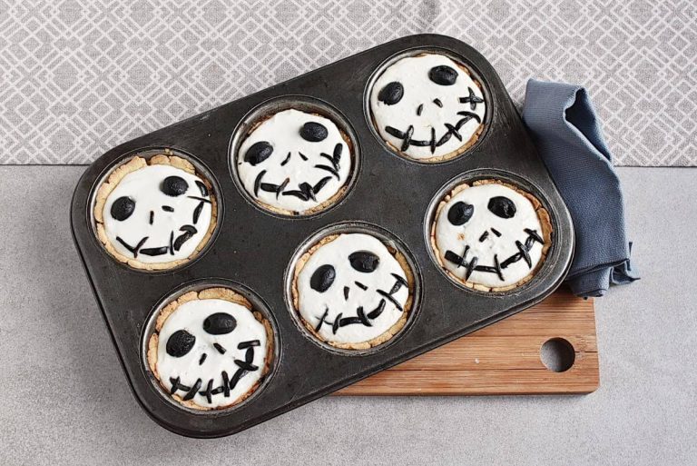 Step 14 - Halloween Jack Skellington Ricotta Olive Tarts