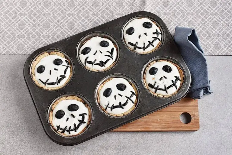 Step 14 - Halloween Jack Skellington Ricotta Olive Tarts