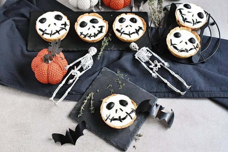 Step 15 - Halloween Jack Skellington Ricotta Olive Tarts
